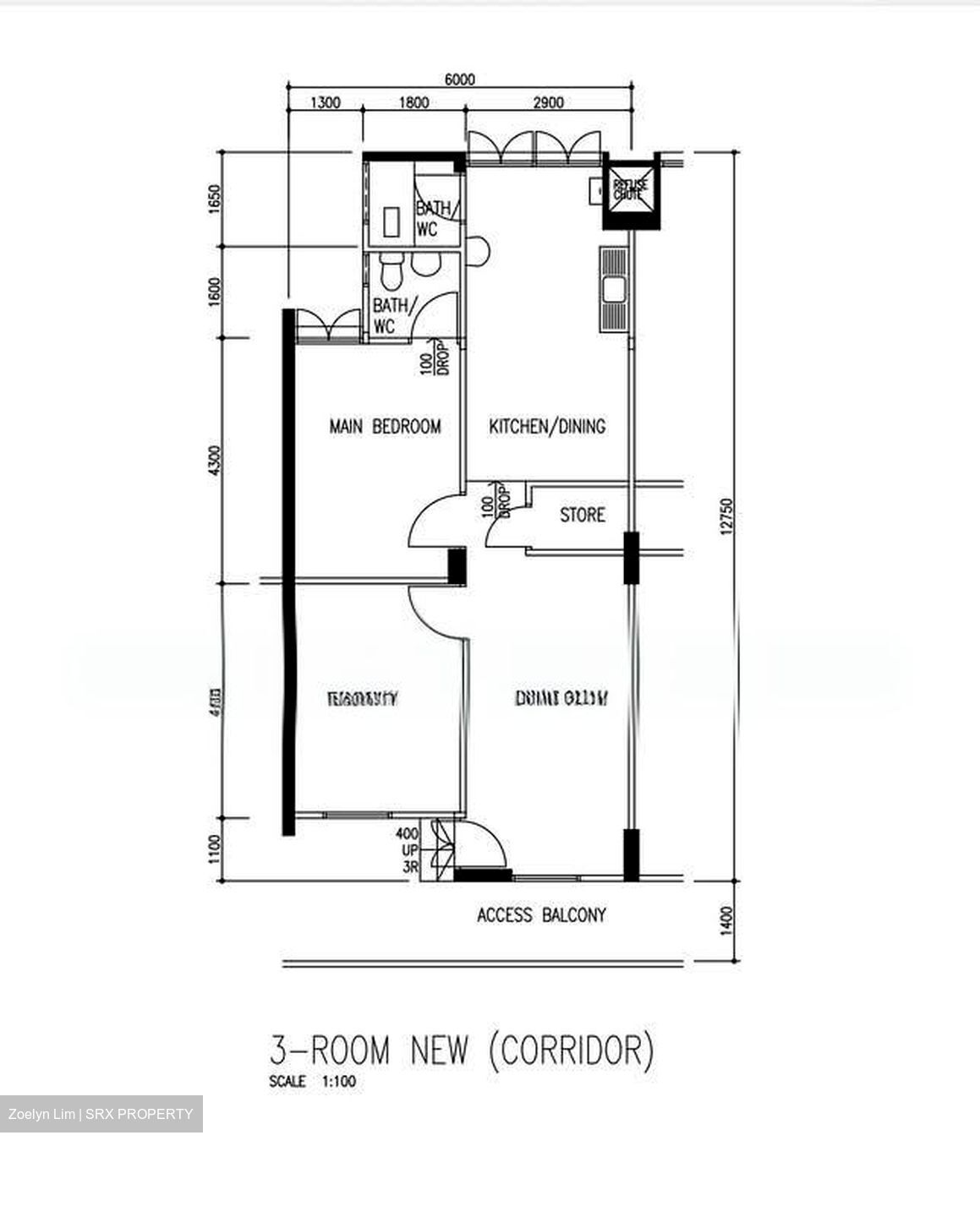 Blk 105 Bukit Purmie Ville (Bukit Merah), HDB 3 Rooms #575456121